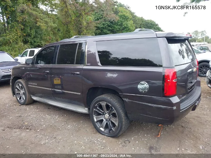 2015 Chevrolet Suburban 1500 Lt VIN: 1GNSKJKC8FR165578 Lot: 40411367