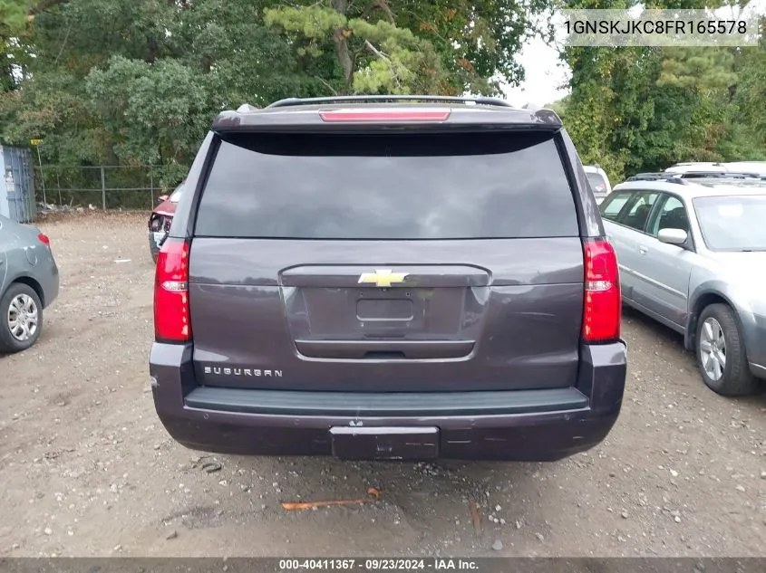 1GNSKJKC8FR165578 2015 Chevrolet Suburban 1500 Lt