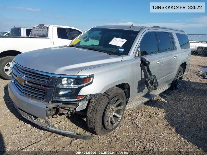 2015 Chevrolet Suburban 1500 Ltz VIN: 1GNSKKKC4FR133622 Lot: 40429306