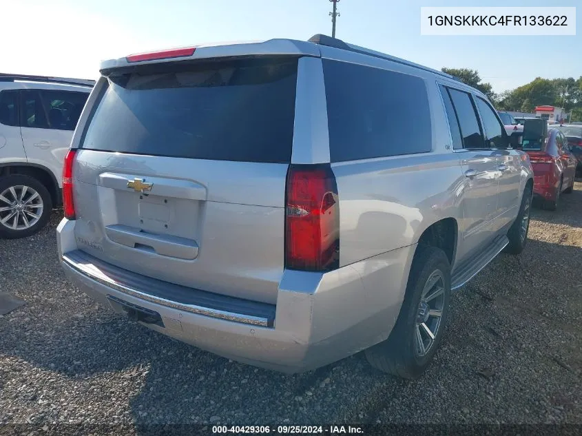 1GNSKKKC4FR133622 2015 Chevrolet Suburban 1500 Ltz