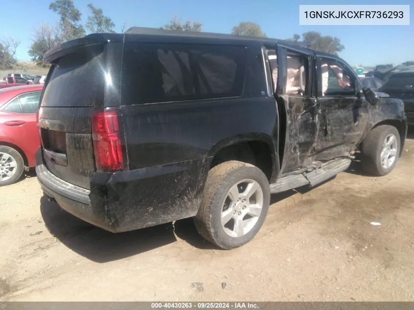 2015 Chevrolet Suburban 1500 Lt VIN: 1GNSKJKCXFR736293 Lot: 40430263