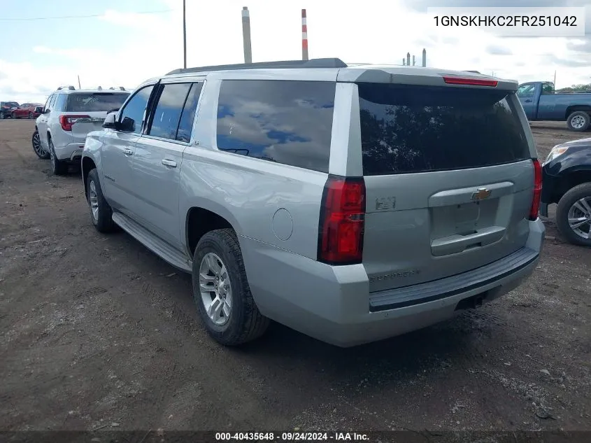 1GNSKHKC2FR251042 2015 Chevrolet Suburban 1500 Ls