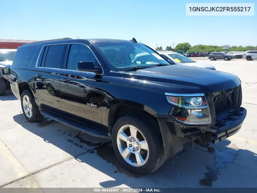 2015 Chevrolet Suburban 1500 Lt VIN: 1GNSCJKC2FR555217 Lot: 40436507