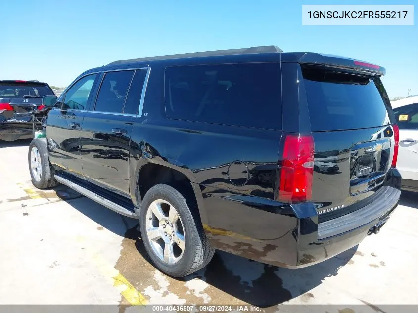 2015 Chevrolet Suburban 1500 Lt VIN: 1GNSCJKC2FR555217 Lot: 40436507