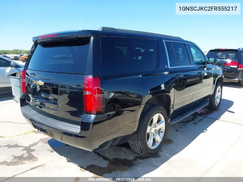 1GNSCJKC2FR555217 2015 Chevrolet Suburban 1500 Lt