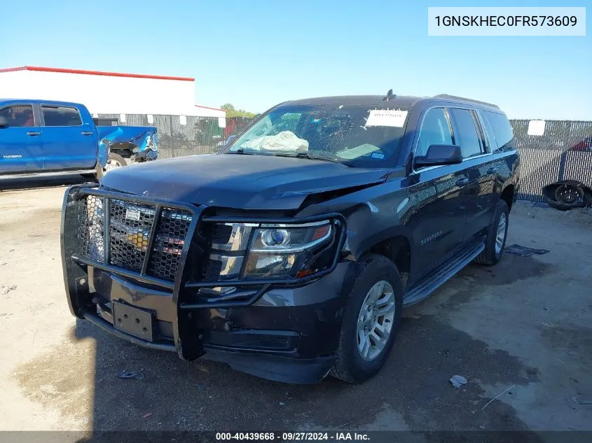 2015 Chevrolet Suburban 1500 Ls VIN: 1GNSKHEC0FR573609 Lot: 40439668