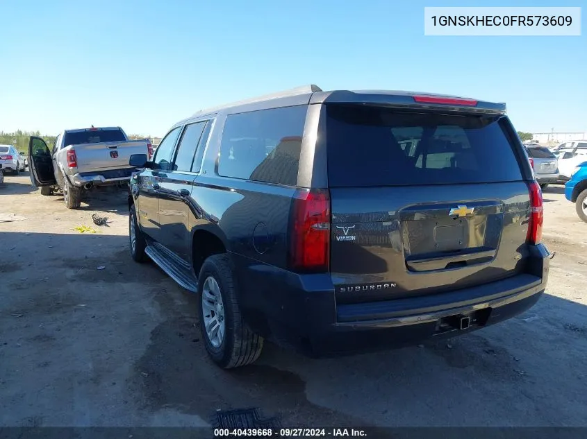 2015 Chevrolet Suburban 1500 Ls VIN: 1GNSKHEC0FR573609 Lot: 40439668