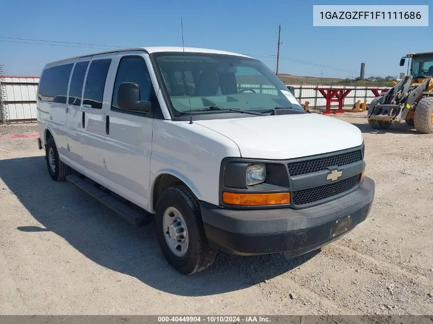 2015 Chevrolet Express 3500 Ls VIN: 1GAZGZFF1F1111686 Lot: 40449904