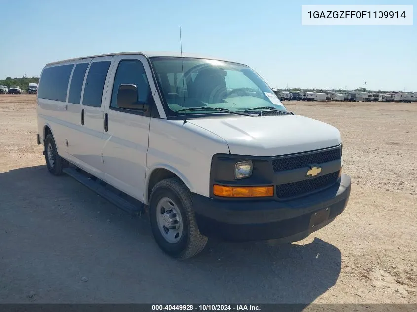 2015 Chevrolet Express 3500 Ls VIN: 1GAZGZFF0F1109914 Lot: 40449928