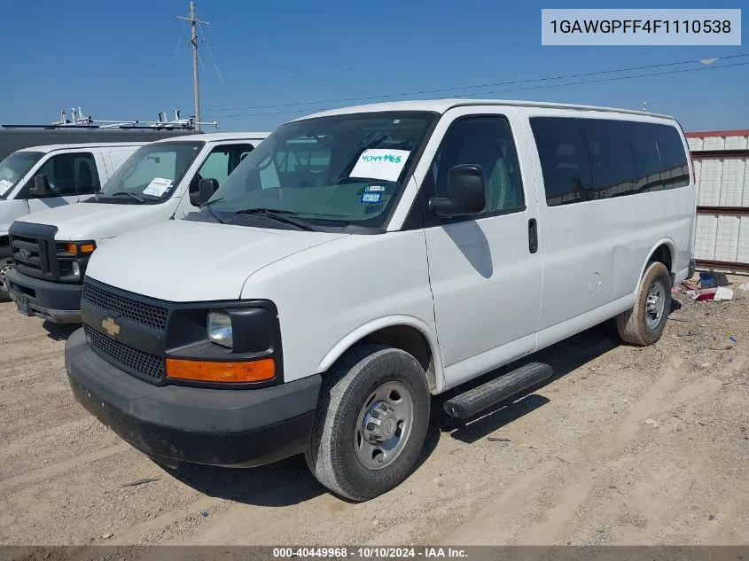 1GAWGPFF4F1110538 2015 Chevrolet Express 2500 Ls