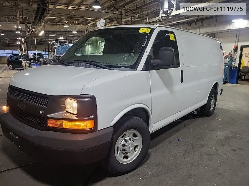 2015 Chevrolet Express 2500 Work Van VIN: 1GCWGFCF0F1119775 Lot: 40454286