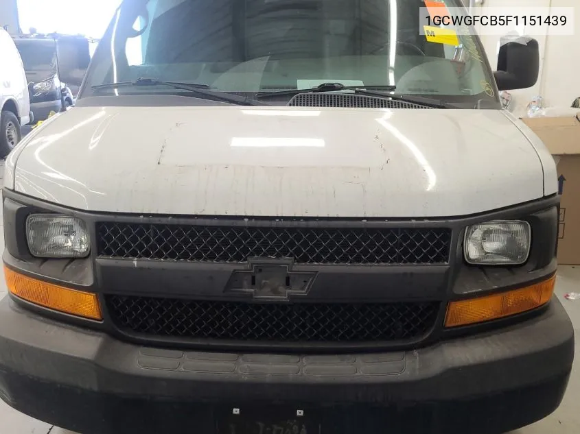 2015 Chevrolet Express 2500 Work Van VIN: 1GCWGFCB5F1151439 Lot: 40454288