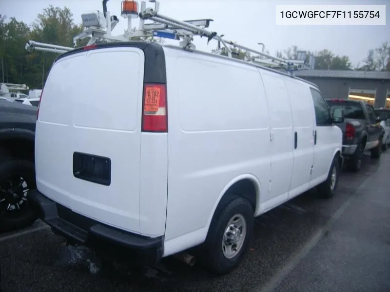 2015 Chevrolet Express 2500 Work Van VIN: 1GCWGFCF7F1155754 Lot: 40460637