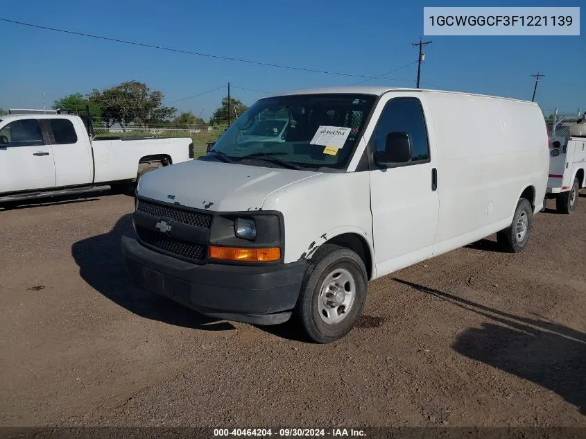 2015 Chevrolet Express 2500 Work Van VIN: 1GCWGGCF3F1221139 Lot: 40464204