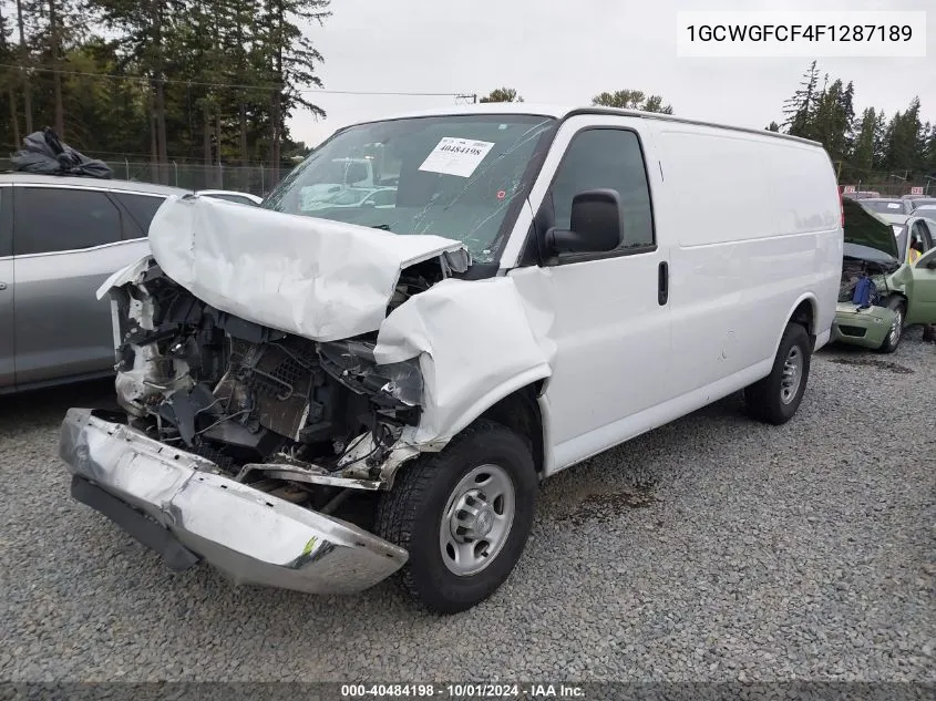 2015 Chevrolet Express 2500 Work Van VIN: 1GCWGFCF4F1287189 Lot: 40484198