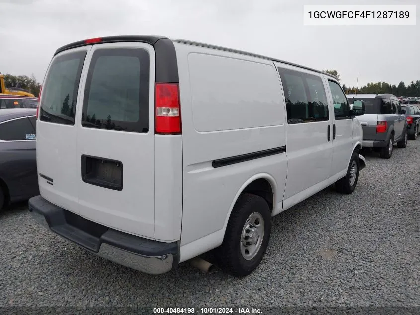 2015 Chevrolet Express 2500 Work Van VIN: 1GCWGFCF4F1287189 Lot: 40484198