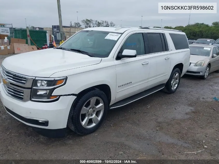 1GNSCKKC3FR598602 2015 Chevrolet Suburban 1500 Ltz