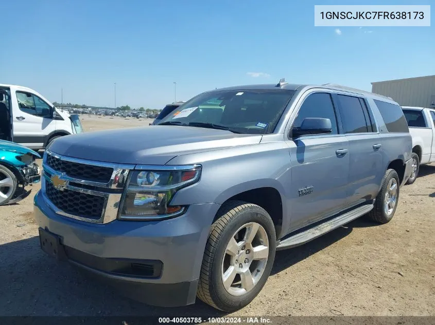 2015 Chevrolet Suburban 1500 Lt VIN: 1GNSCJKC7FR638173 Lot: 40503785