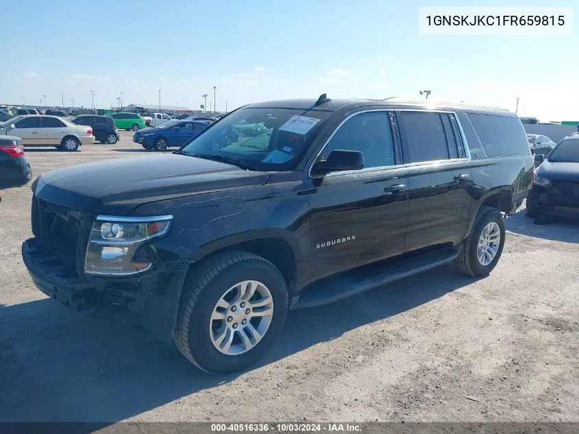 1GNSKJKC1FR659815 2015 Chevrolet Suburban 1500 Lt