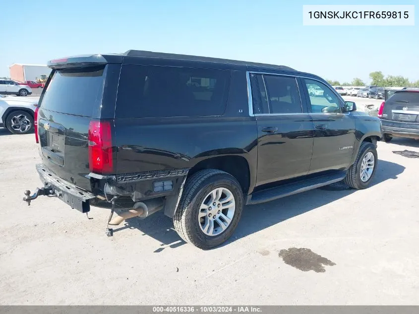 2015 Chevrolet Suburban 1500 Lt VIN: 1GNSKJKC1FR659815 Lot: 40516336