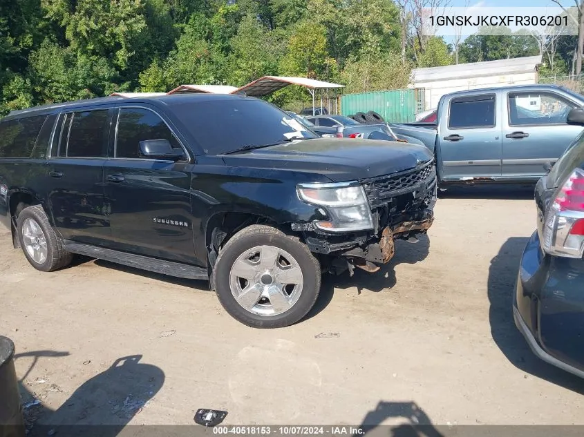 2015 Chevrolet Suburban 1500 K1500 Lt VIN: 1GNSKJKCXFR306201 Lot: 40518153