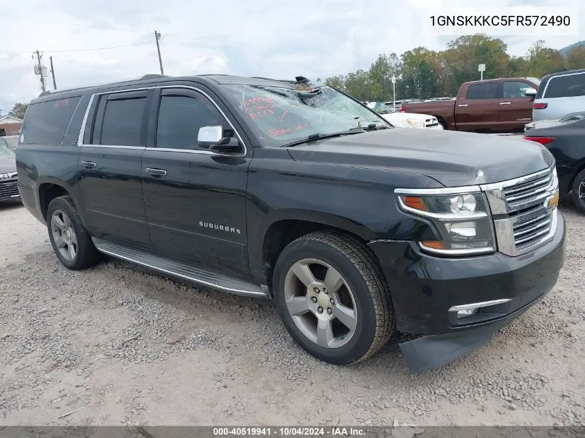 1GNSKKKC5FR572490 2015 Chevrolet Suburban 1500 Ltz