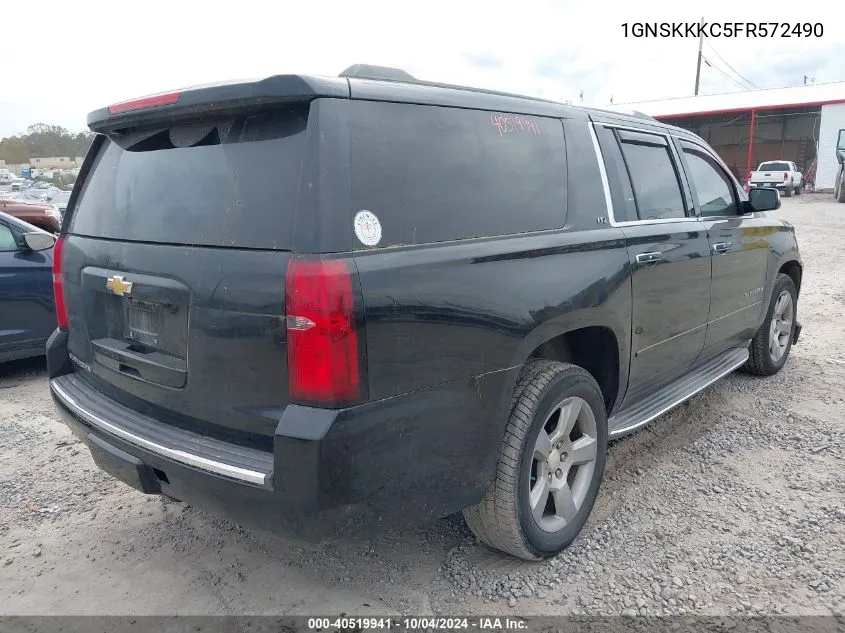 1GNSKKKC5FR572490 2015 Chevrolet Suburban 1500 Ltz