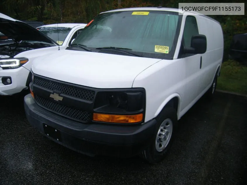 2015 Chevrolet Express 2500 Work Van VIN: 1GCWGFCF9F1155173 Lot: 40538845