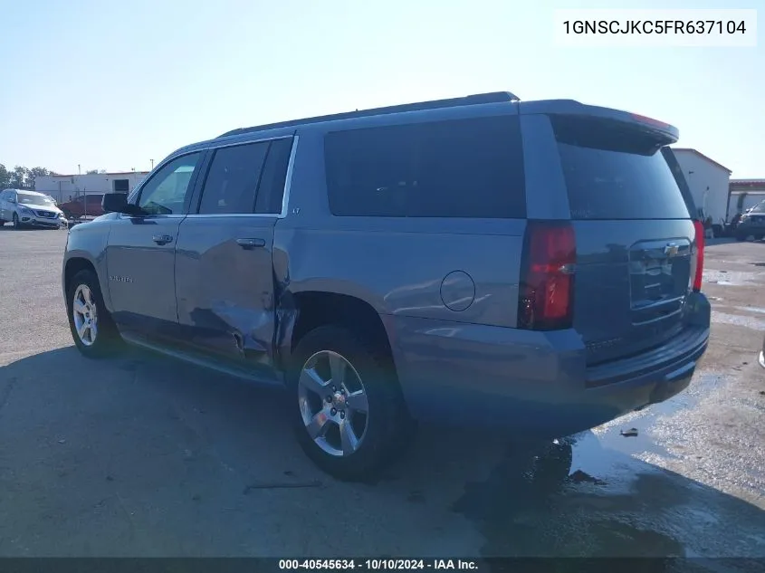 1GNSCJKC5FR637104 2015 Chevrolet Suburban 1500 Lt