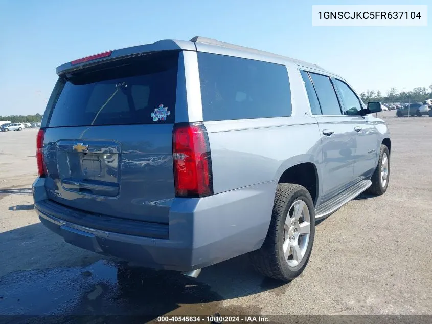 2015 Chevrolet Suburban 1500 Lt VIN: 1GNSCJKC5FR637104 Lot: 40545634