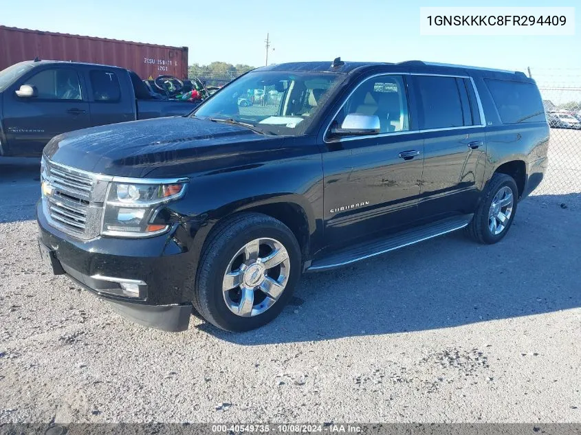 2015 Chevrolet Suburban 1500 Ltz VIN: 1GNSKKKC8FR294409 Lot: 40549735