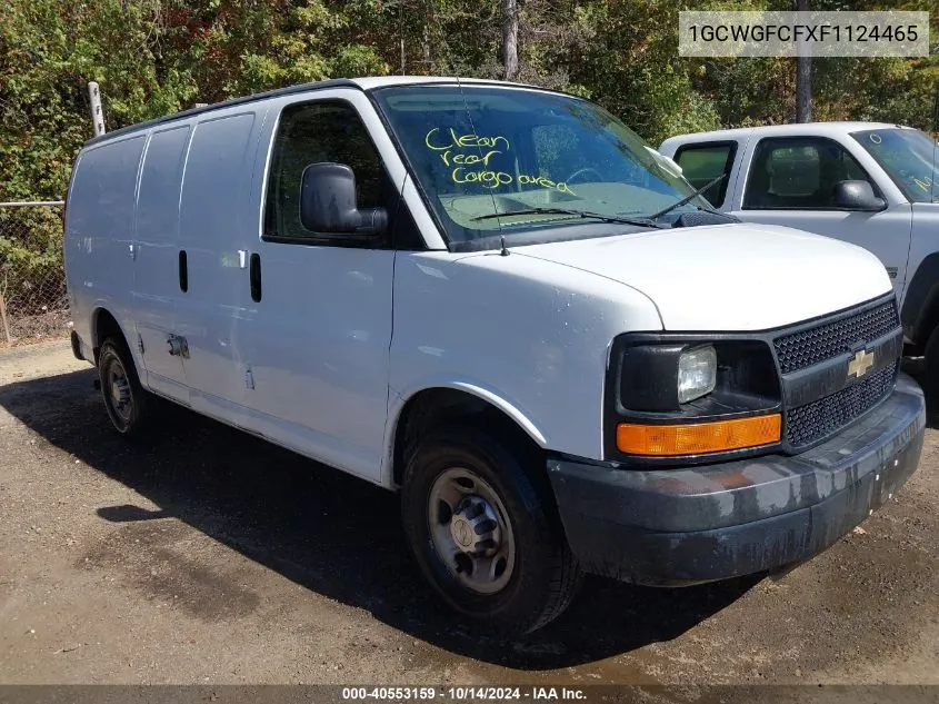 2015 Chevrolet Express 2500 Work Van VIN: 1GCWGFCFXF1124465 Lot: 40553159