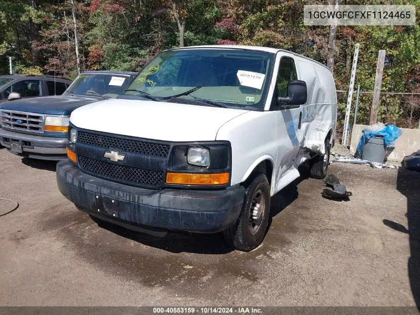 2015 Chevrolet Express 2500 Work Van VIN: 1GCWGFCFXF1124465 Lot: 40553159