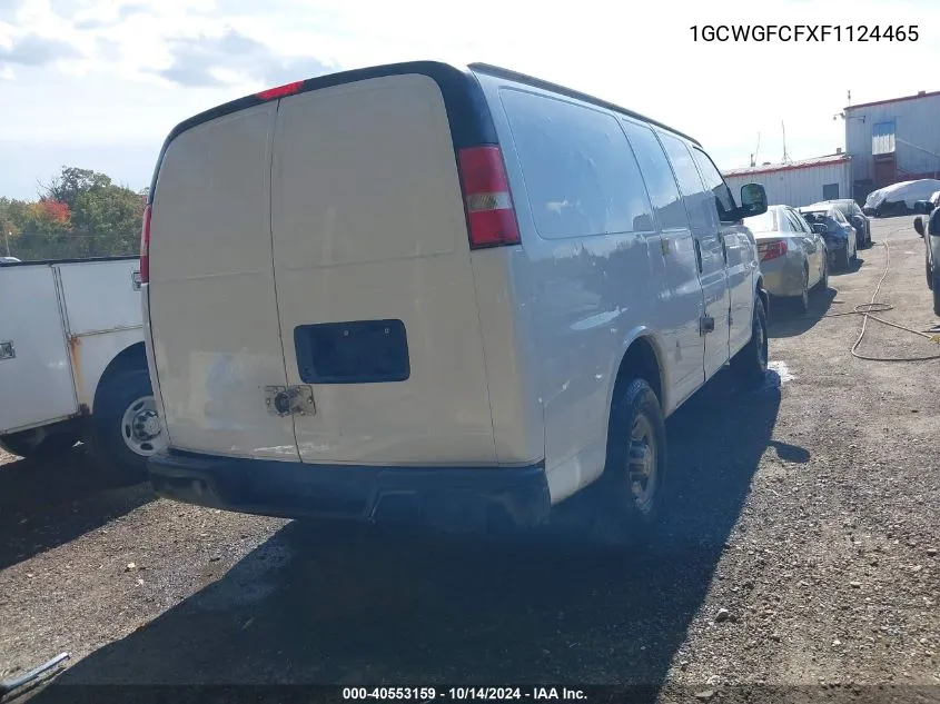 2015 Chevrolet Express 2500 Work Van VIN: 1GCWGFCFXF1124465 Lot: 40553159