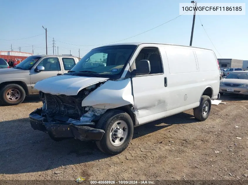 2015 Chevrolet Express 2500 Work Van VIN: 1GCWGFCF6F1186185 Lot: 40558926