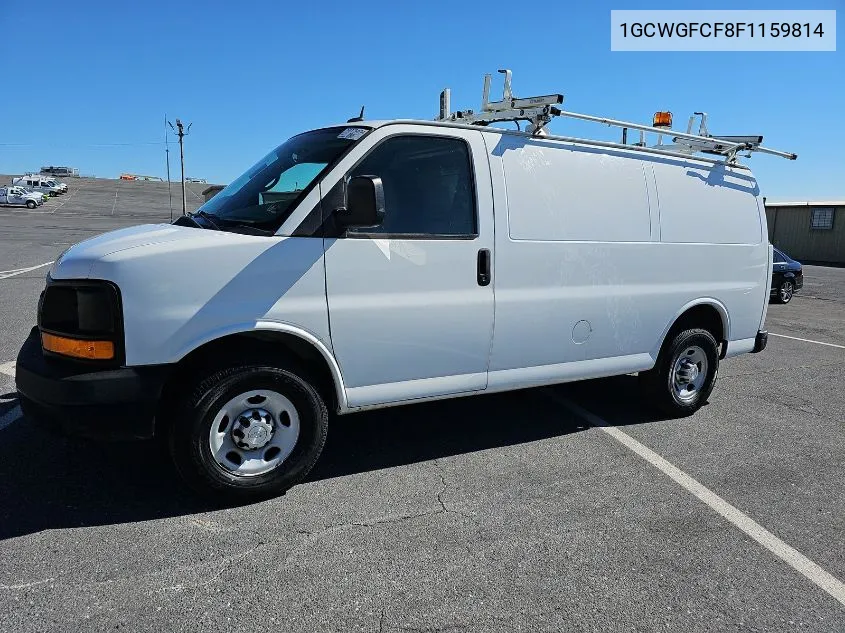 2015 Chevrolet Express 2500 Work Van VIN: 1GCWGFCF8F1159814 Lot: 40567242