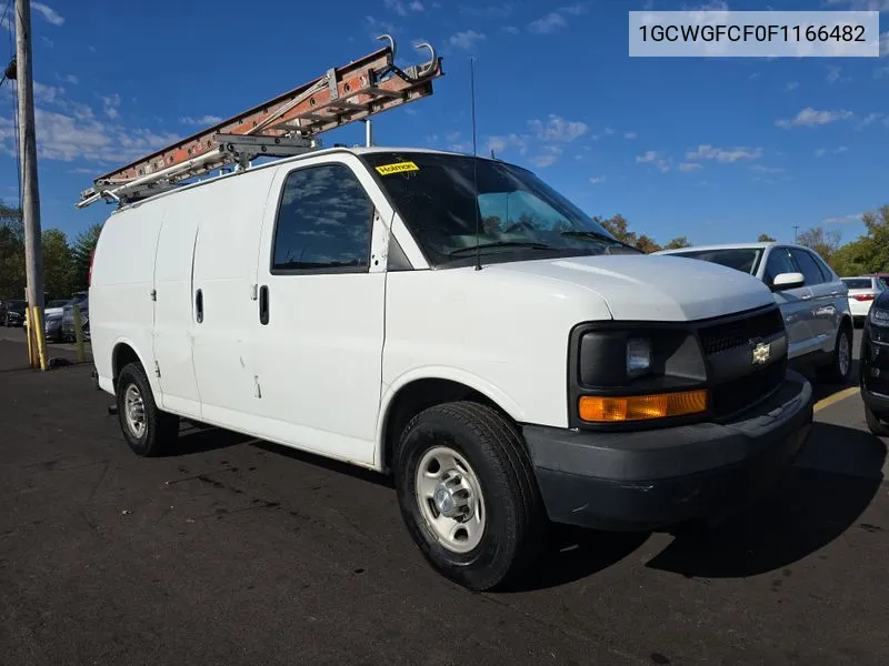 2015 Chevrolet Express 2500 Work Van VIN: 1GCWGFCF0F1166482 Lot: 40574158