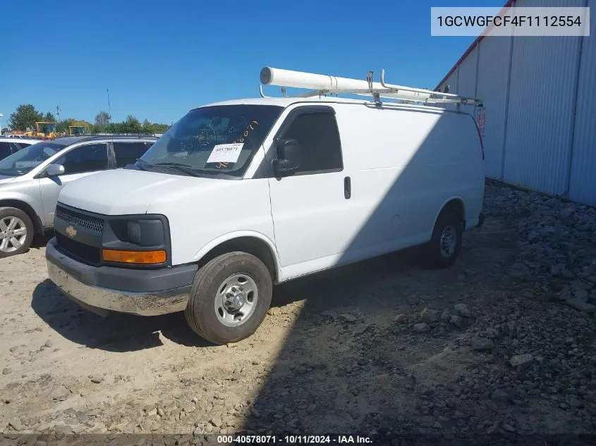 2015 Chevrolet Express 2500 Work Van VIN: 1GCWGFCF4F1112554 Lot: 40578071