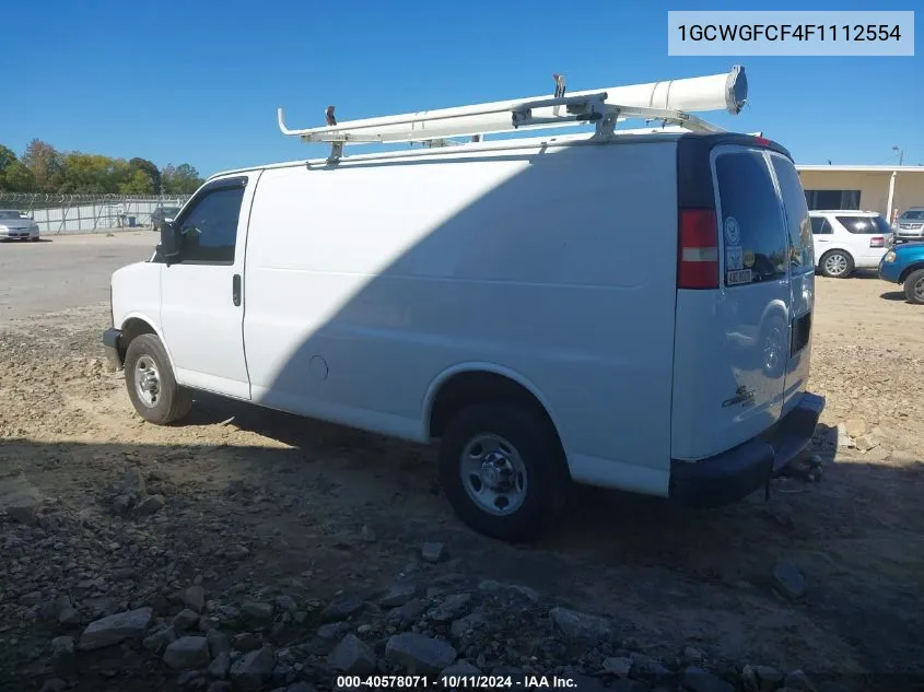 1GCWGFCF4F1112554 2015 Chevrolet Express 2500 Work Van