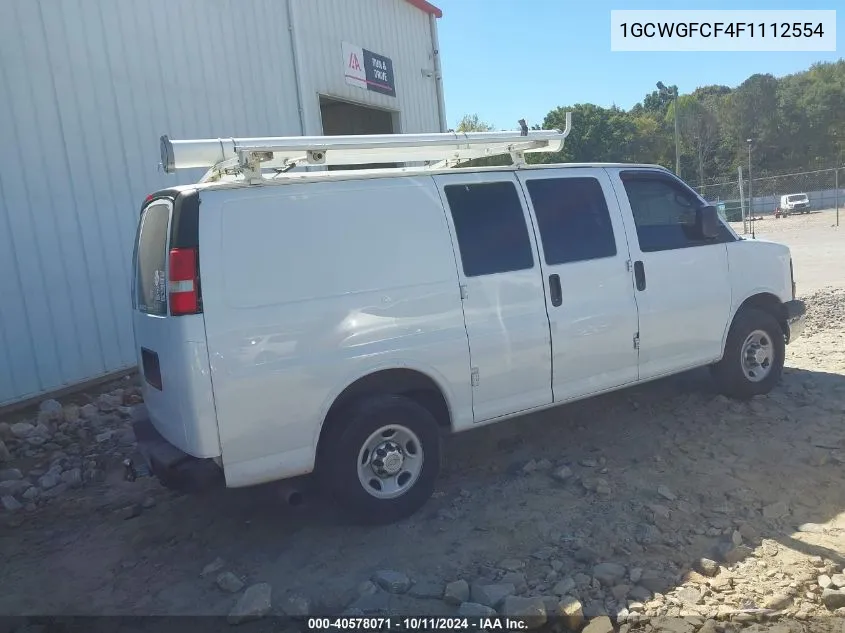 1GCWGFCF4F1112554 2015 Chevrolet Express 2500 Work Van