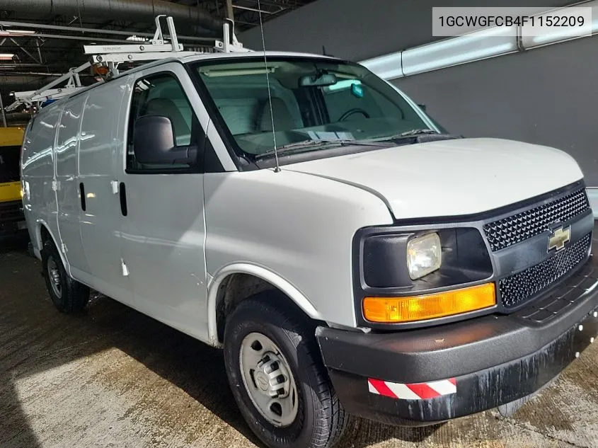 2015 Chevrolet Express 2500 Work Van VIN: 1GCWGFCB4F1152209 Lot: 40578281