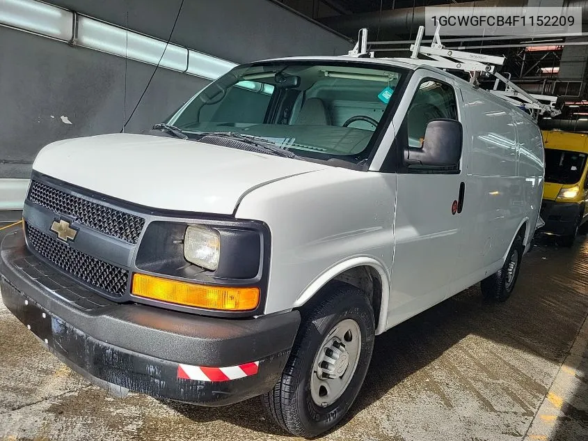 2015 Chevrolet Express 2500 Work Van VIN: 1GCWGFCB4F1152209 Lot: 40578281