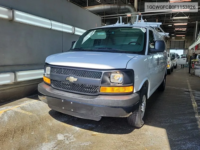 2015 Chevrolet Express 2500 Work Van VIN: 1GCWGFCB0F1153826 Lot: 40578340