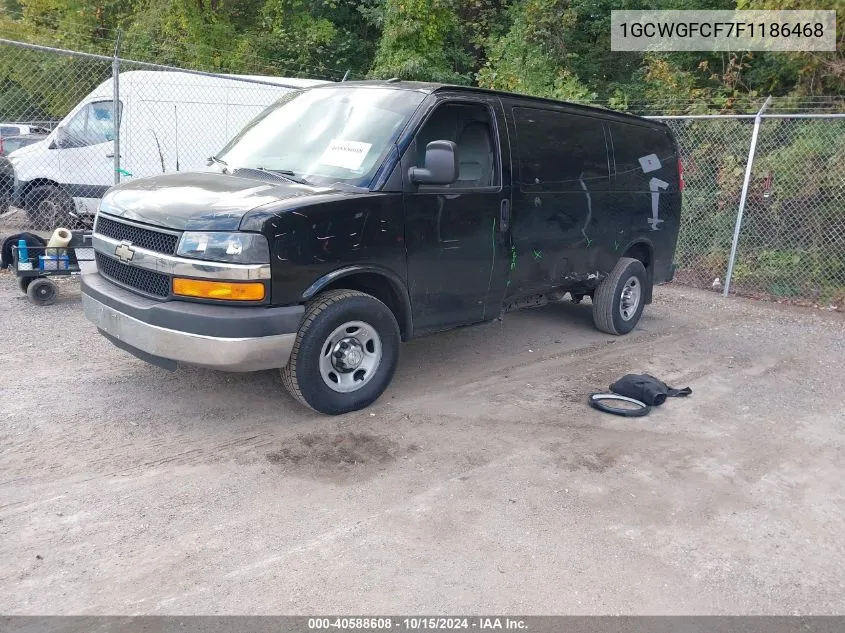 2015 Chevrolet Express 2500 Work Van VIN: 1GCWGFCF7F1186468 Lot: 40588608