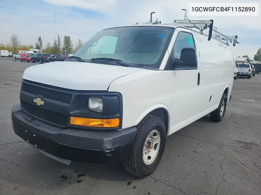 2015 Chevrolet Express 2500 Work Van VIN: 1GCWGFCB4F1152890 Lot: 40590740