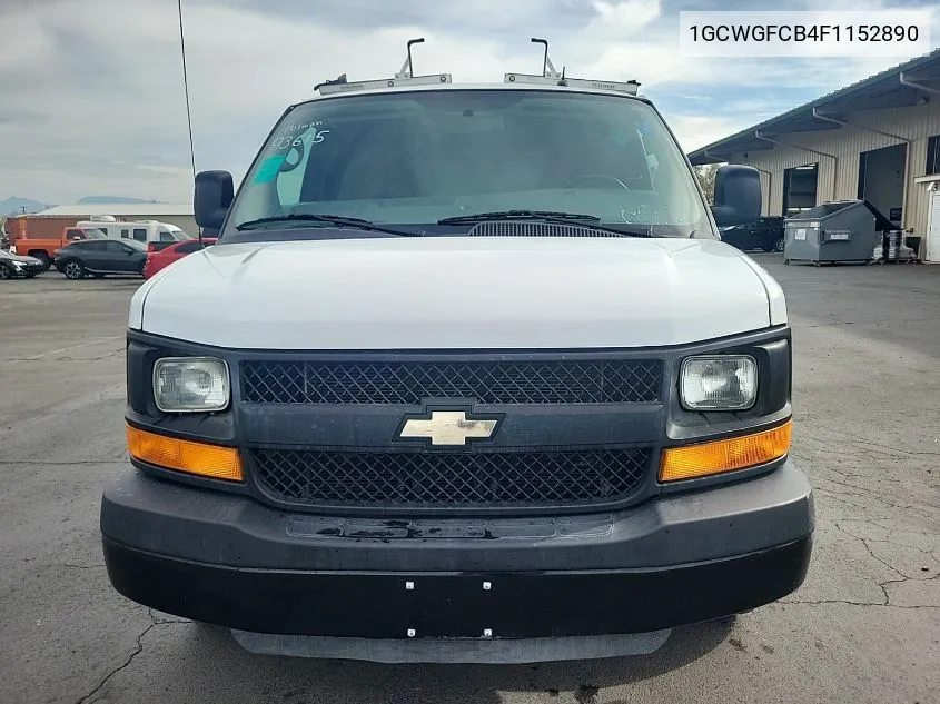 2015 Chevrolet Express 2500 Work Van VIN: 1GCWGFCB4F1152890 Lot: 40590740