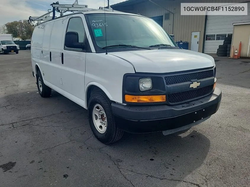 2015 Chevrolet Express 2500 Work Van VIN: 1GCWGFCB4F1152890 Lot: 40590740