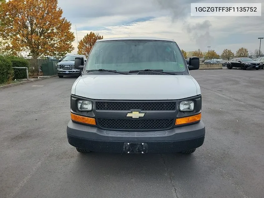 1GCZGTFF3F1135752 2015 Chevrolet Express G3500