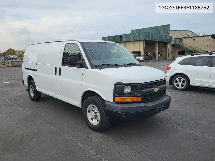 1GCZGTFF3F1135752 2015 Chevrolet Express G3500