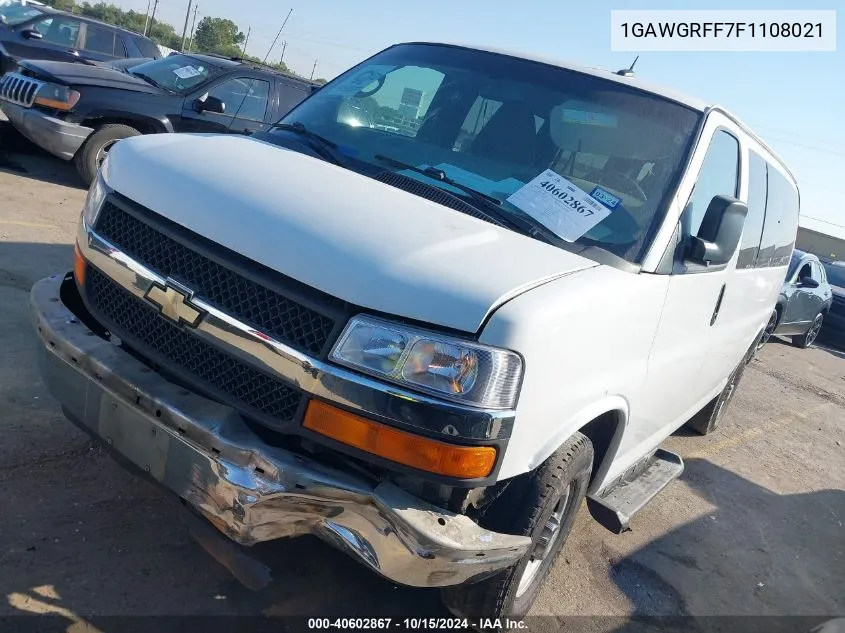 2015 Chevrolet Express 2500 Lt VIN: 1GAWGRFF7F1108021 Lot: 40602867